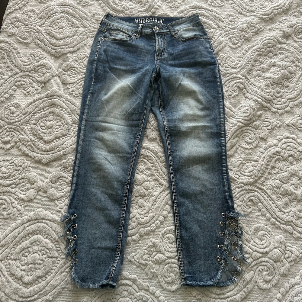 Hydraulic Women's Blue Chain Leg Jeans “Nolita”